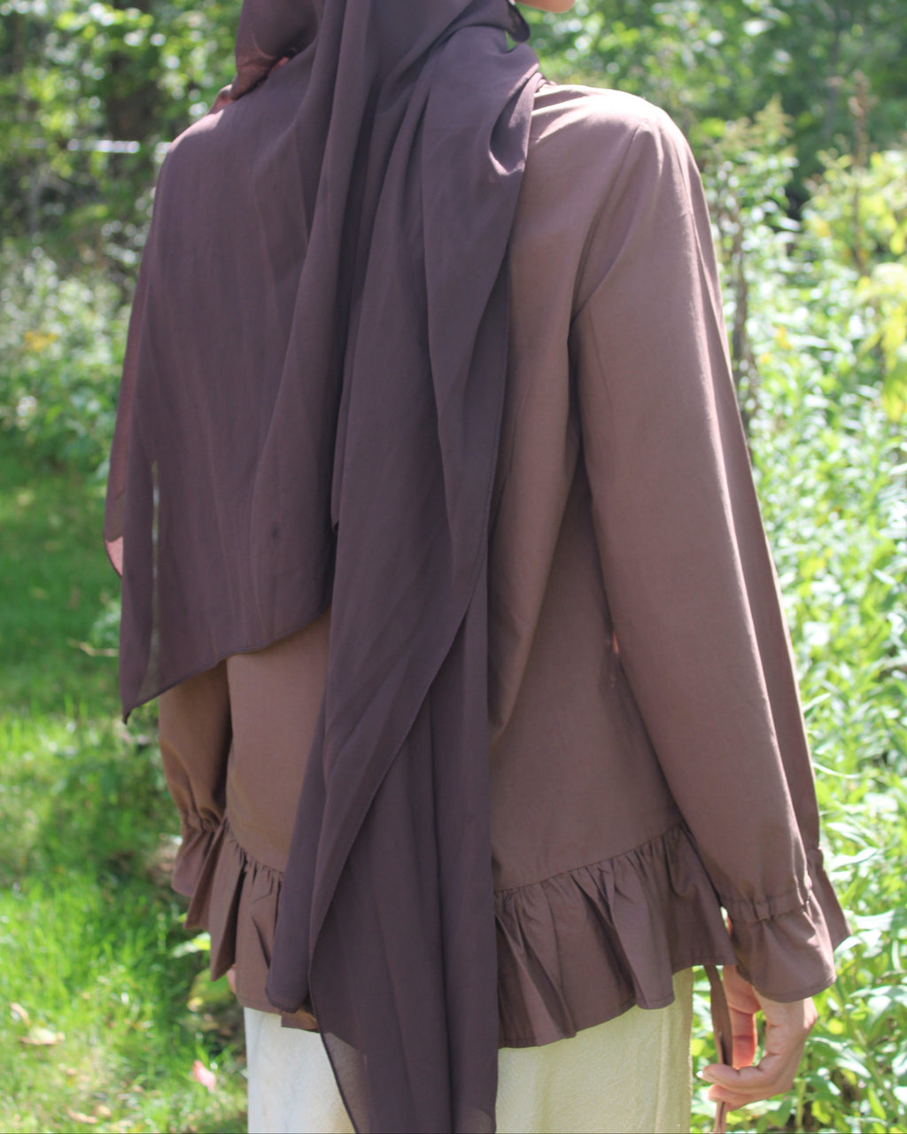The Odette Top in Brown