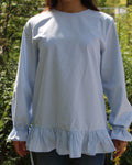 The Odette Top in Light Blue