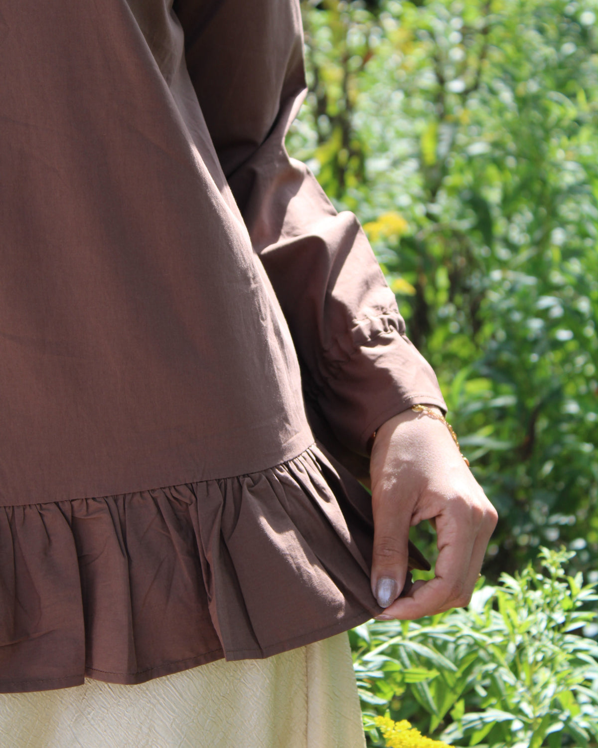 The Odette Top in Brown