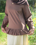The Odette Top in Brown